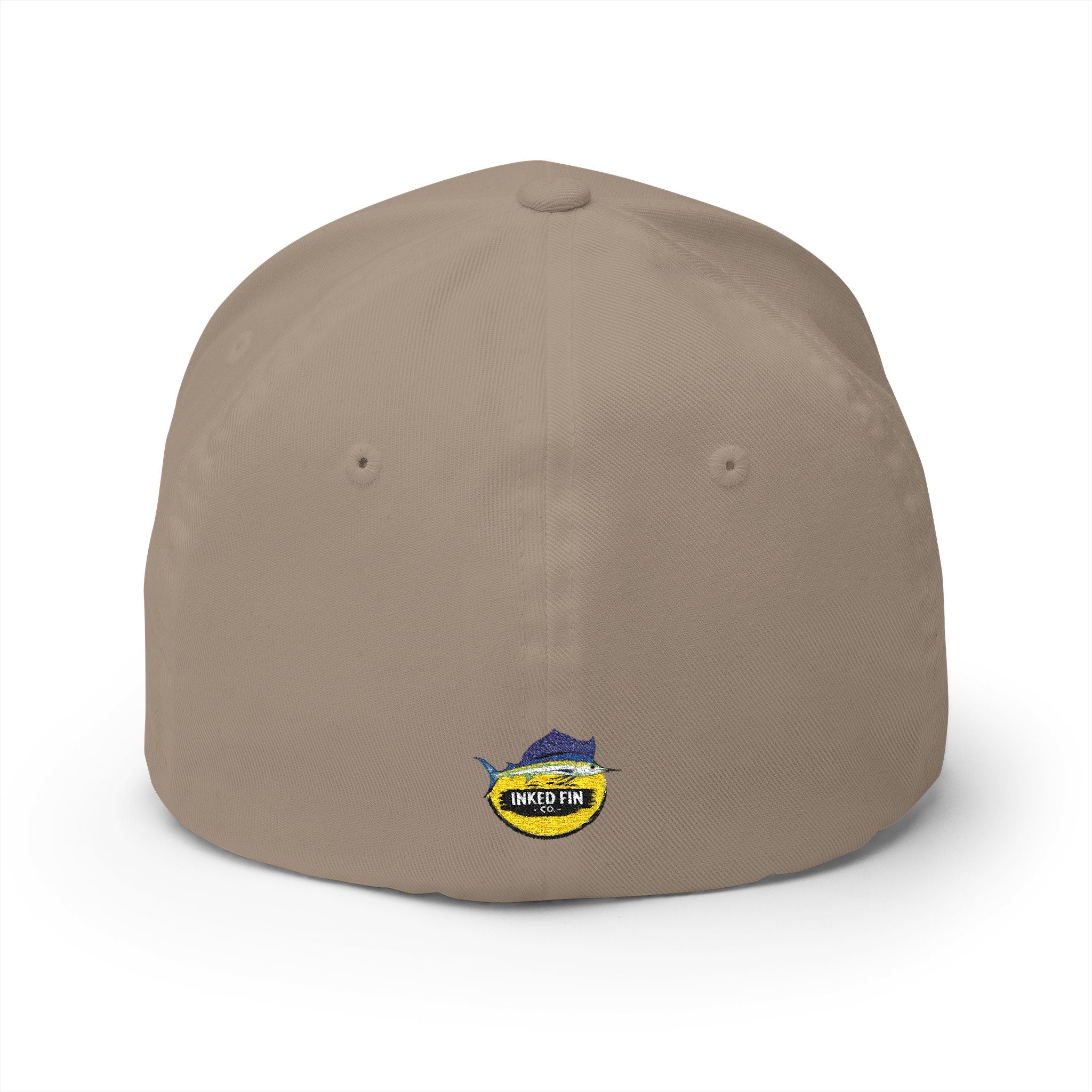 Embroidered Fitted Mahi Fishing Hat – Inked Fin Co. Logo Cap