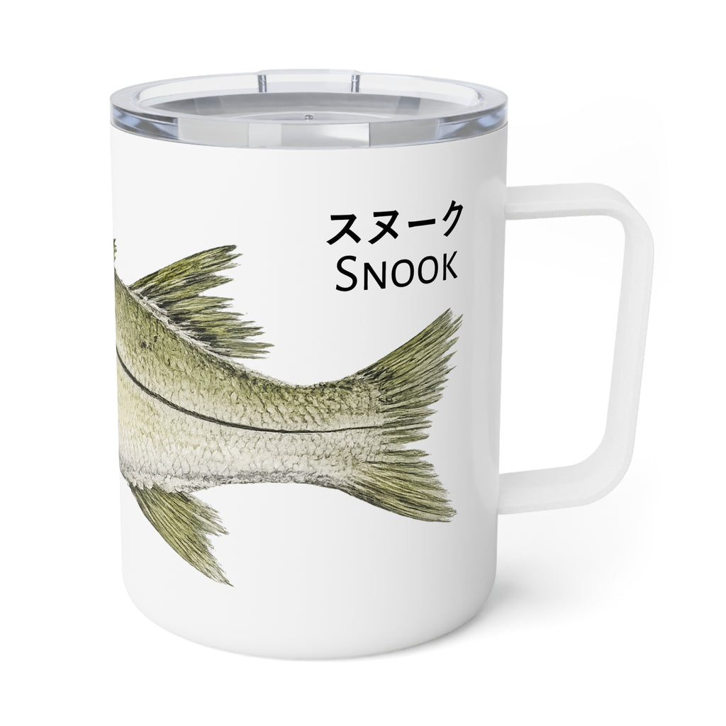 Snook Gyotaku-Inspired 10oz Insulated Coffee Mug