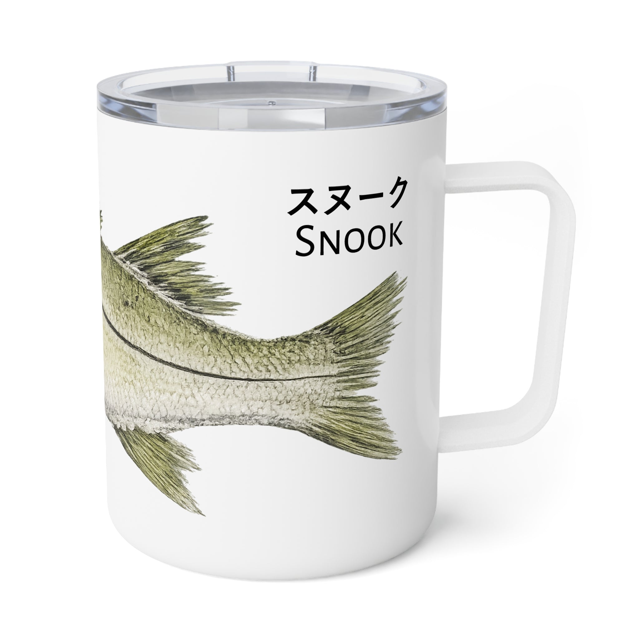 Snook Gyotaku-Inspired 10oz Insulated Coffee Mug