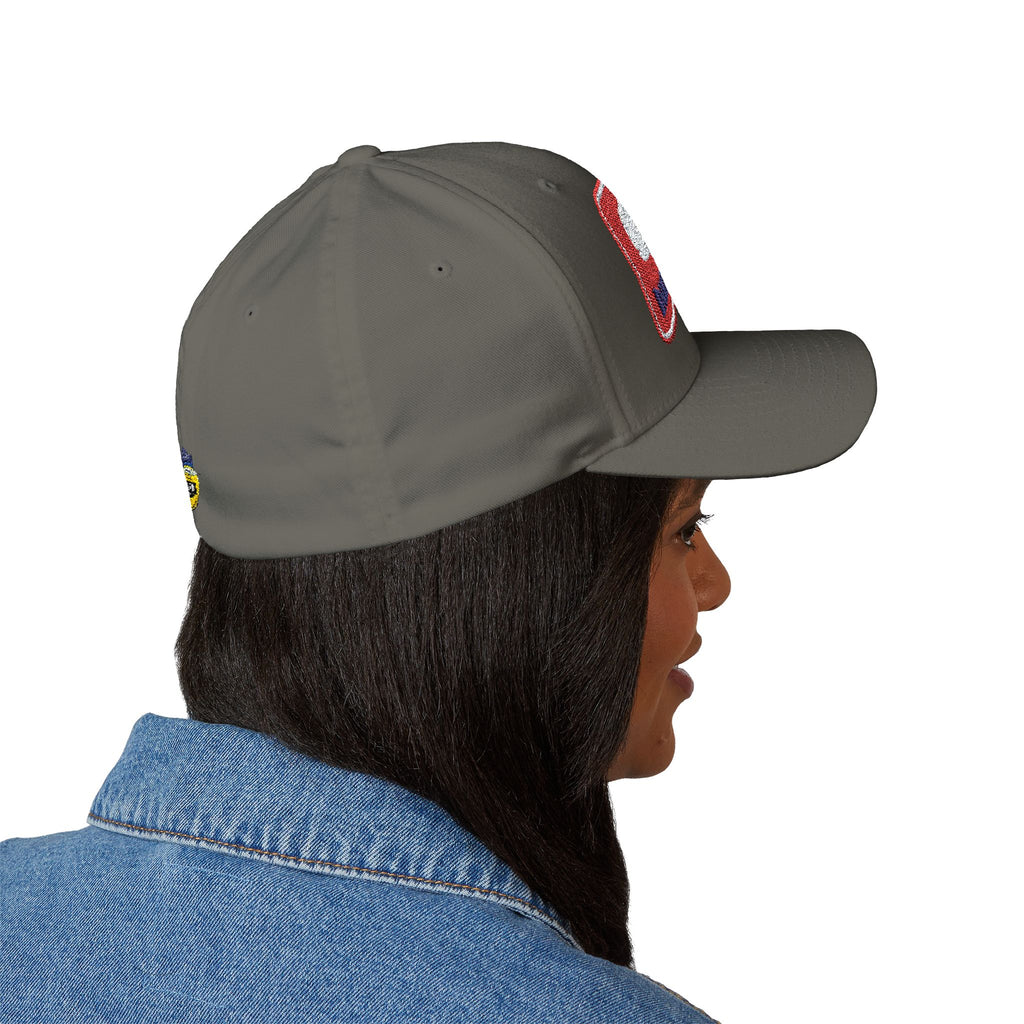 Embroidered Fitted Mahi Fishing Hat – Inked Fin Co. Logo Cap