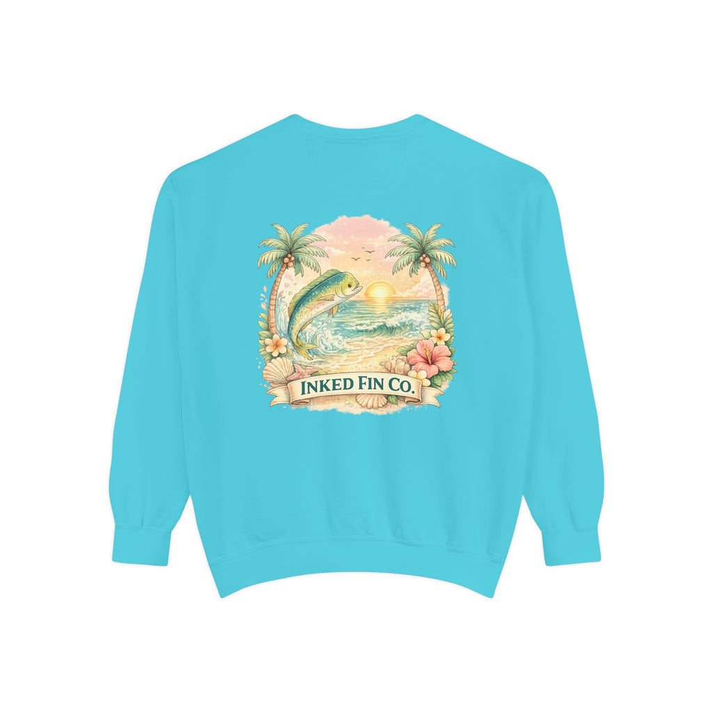 Tropical Mahi Sweatshirt — Sunset Palm Beach Crewneck