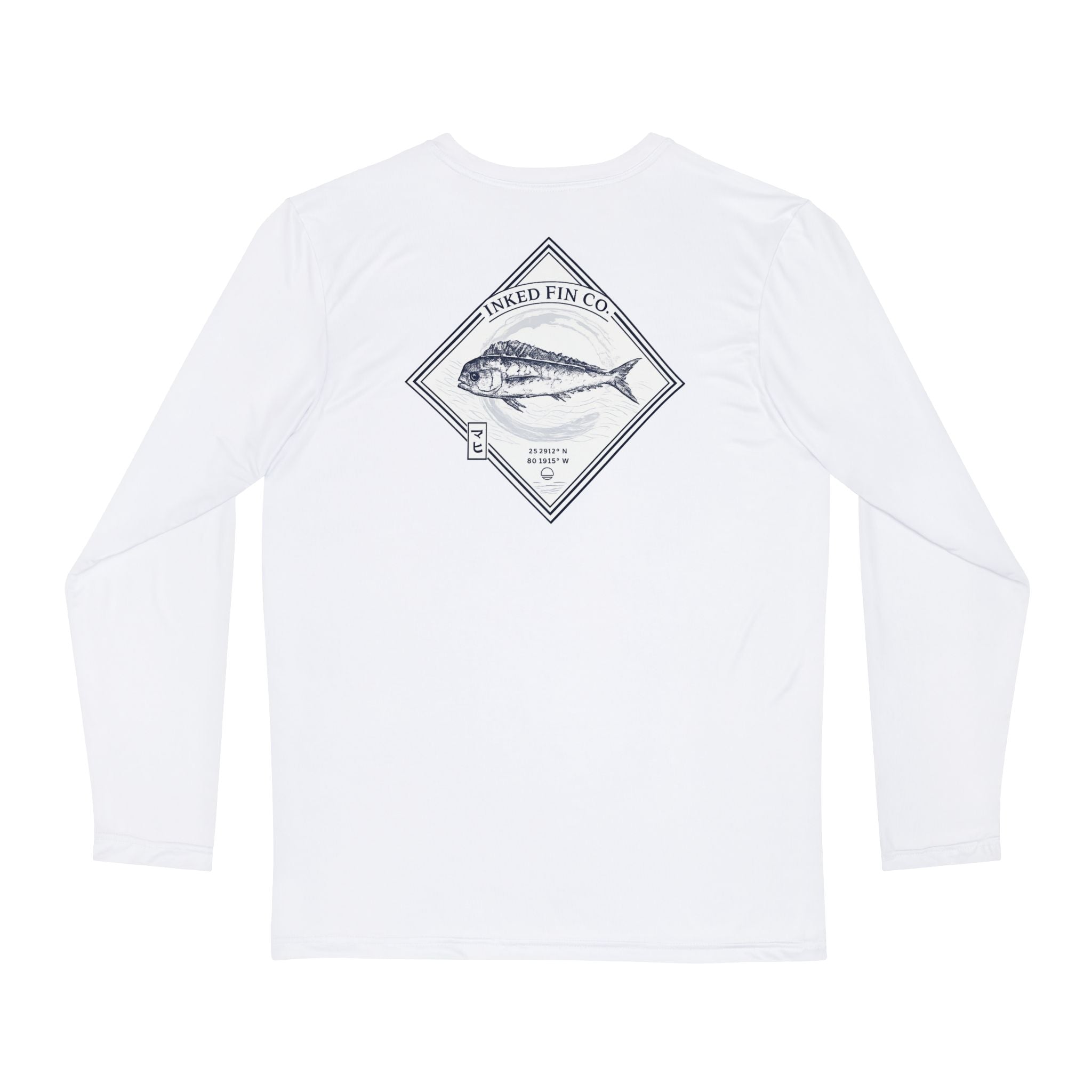 Mahi Gyotaku-Inspired Performance Long Sleeve