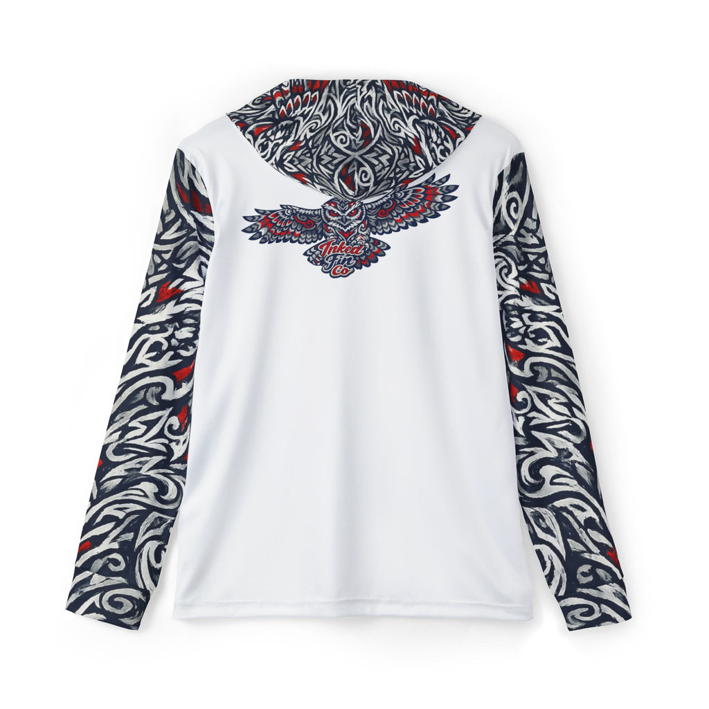 Coastal Tribal - Navy Blue & Gray with Sleeves and Hood