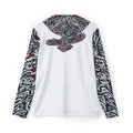 Coastal Tribal - Navy Blue & Gray with Sleeves and Hood