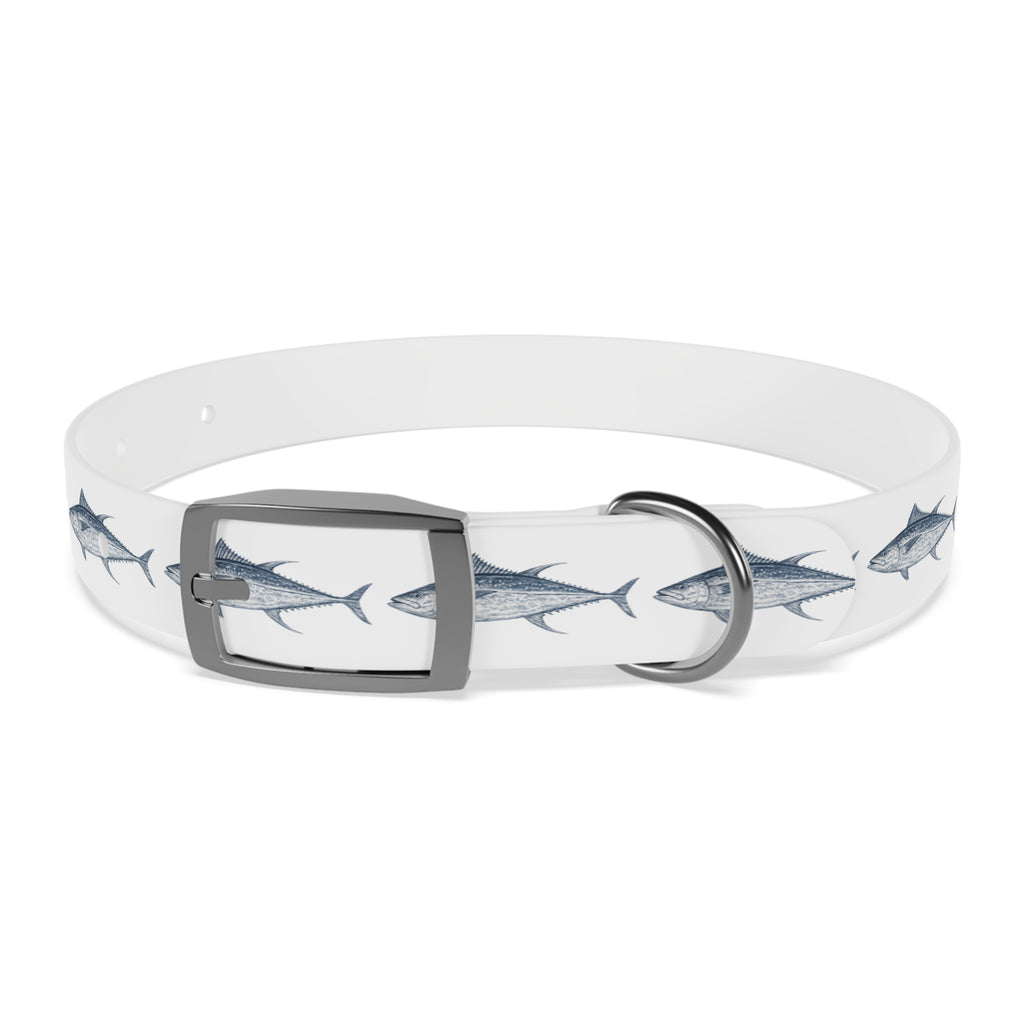 Yellowfin Tuna Gyotaku-Inspired Pet Collar