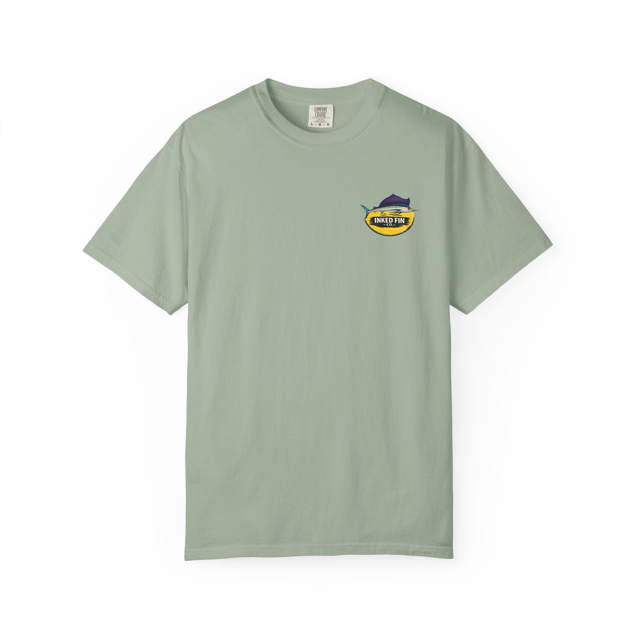 Depth Lines Mahi — Inked Fin Co. Graphic Crew Tee