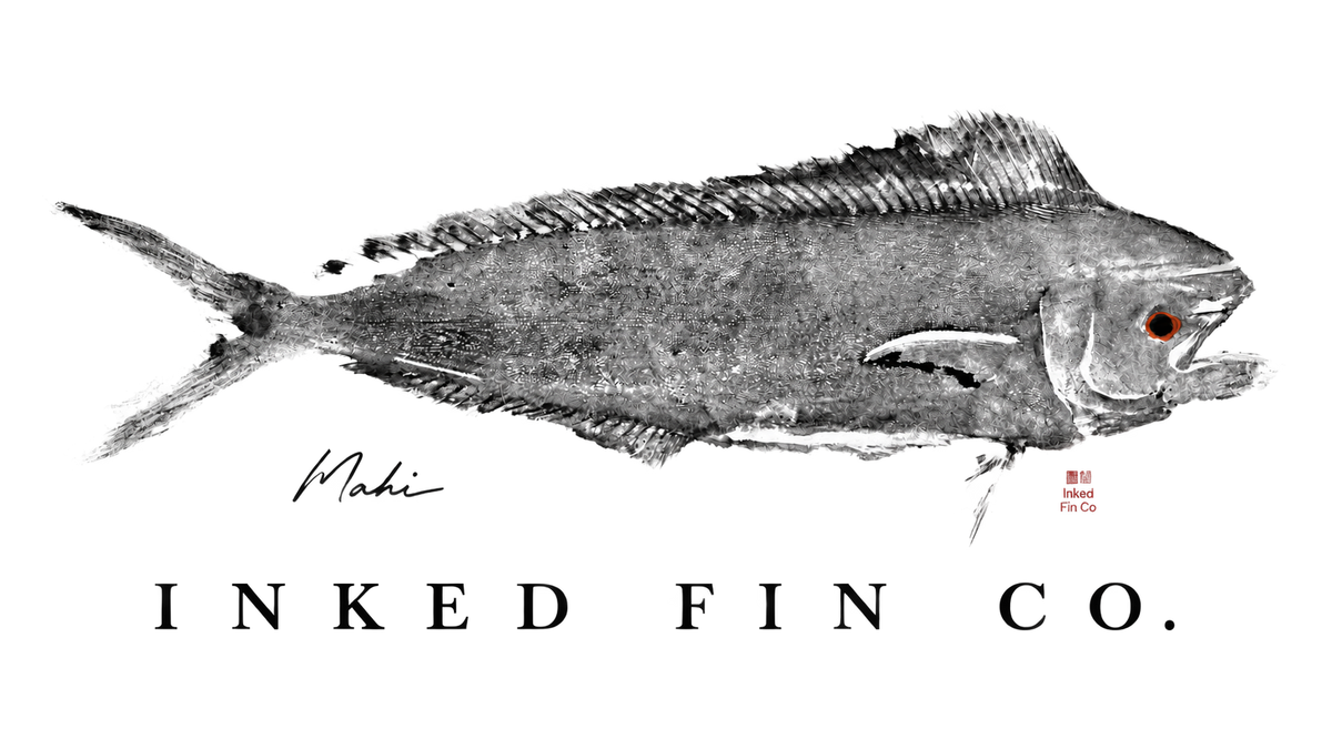 Mahi - Original Gyotaku Impression