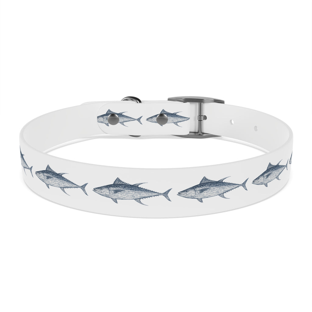 Yellowfin Tuna Gyotaku-Inspired Pet Collar