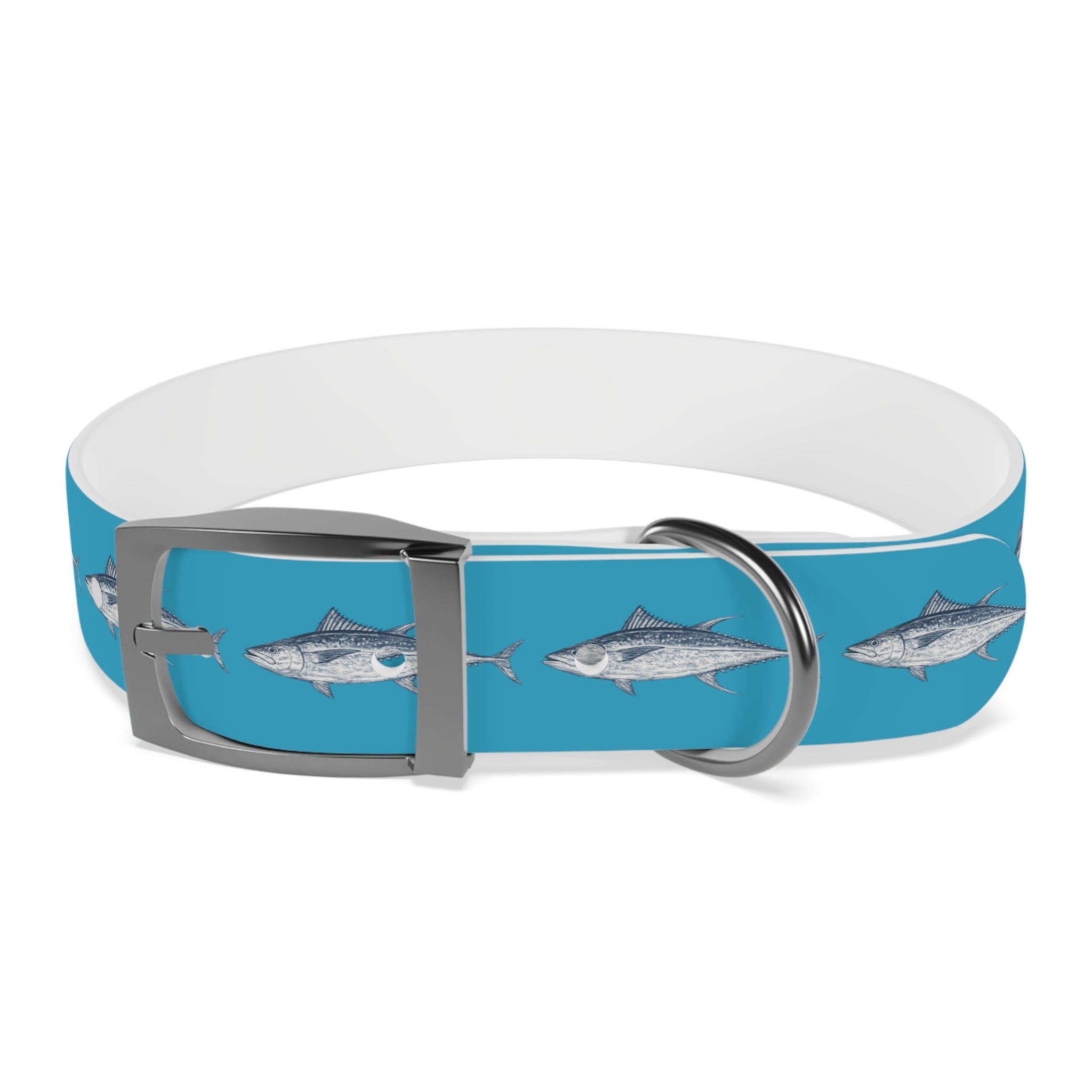 Yellowfin Gyotaku-Inspired Pet Collar
