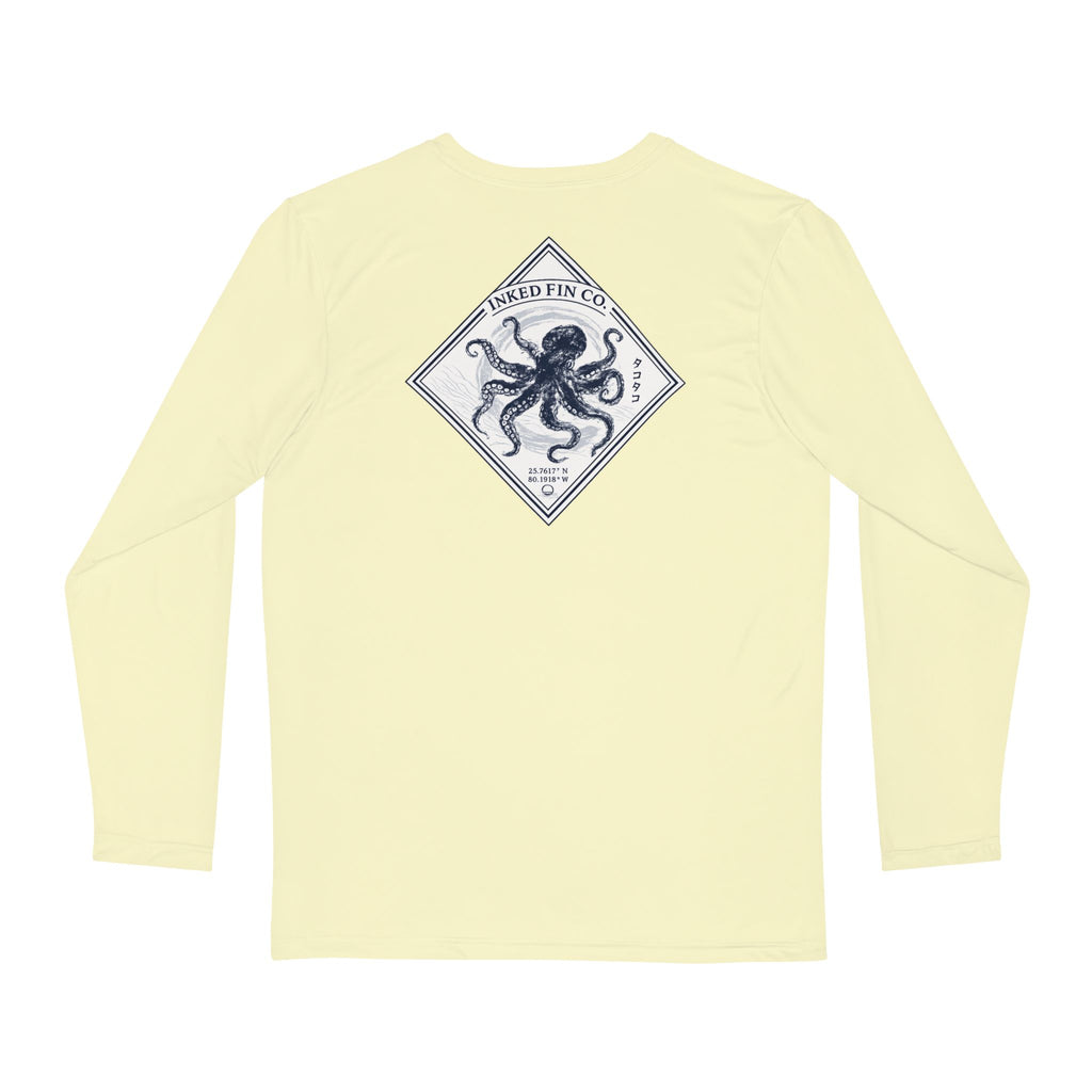 Octopus Gyotaku-Inspired Performance Long Sleeve