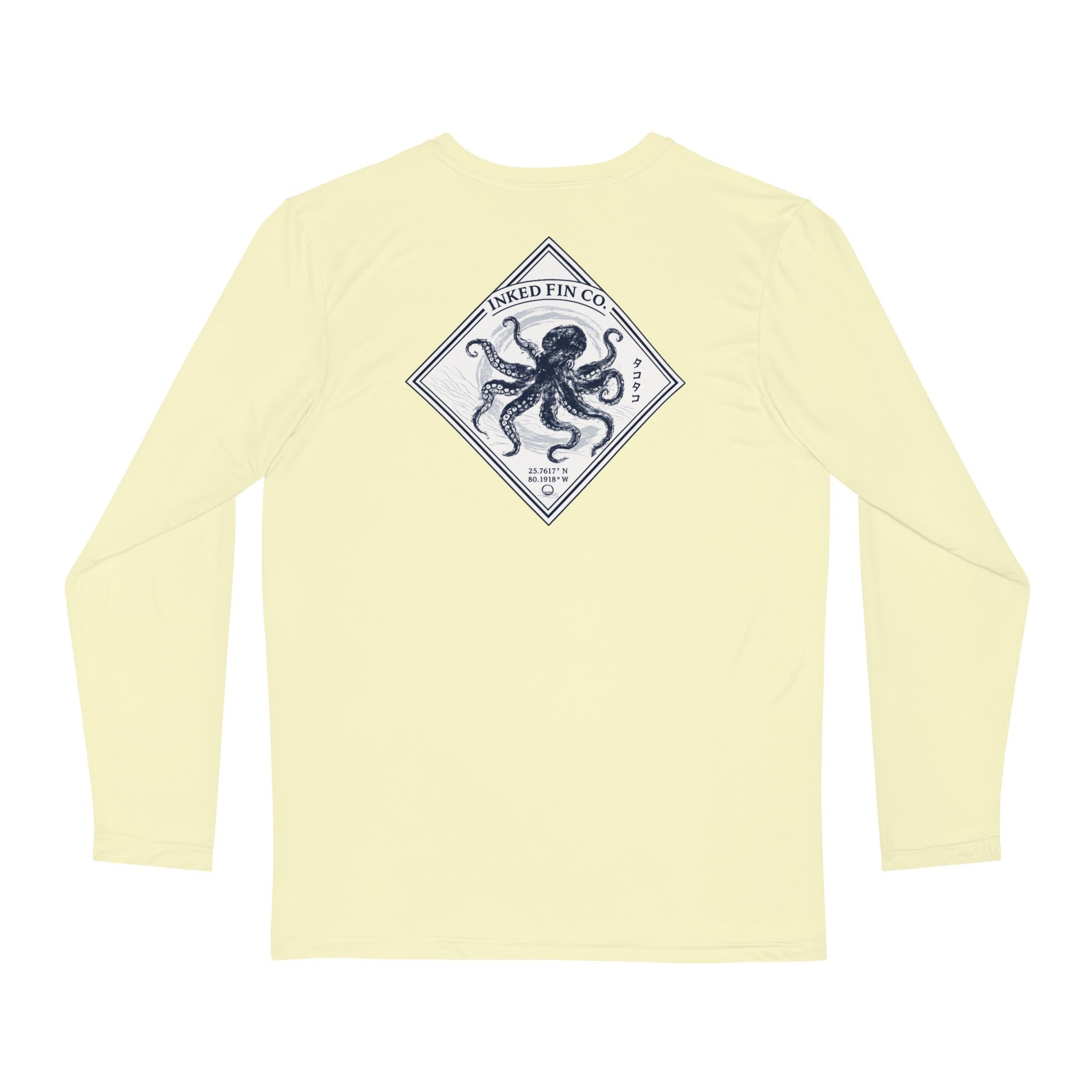 Octopus Gyotaku-Inspired Performance Long Sleeve