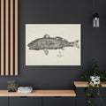 Redfish - Original Gyotaku Impression by Inked Fin Co.