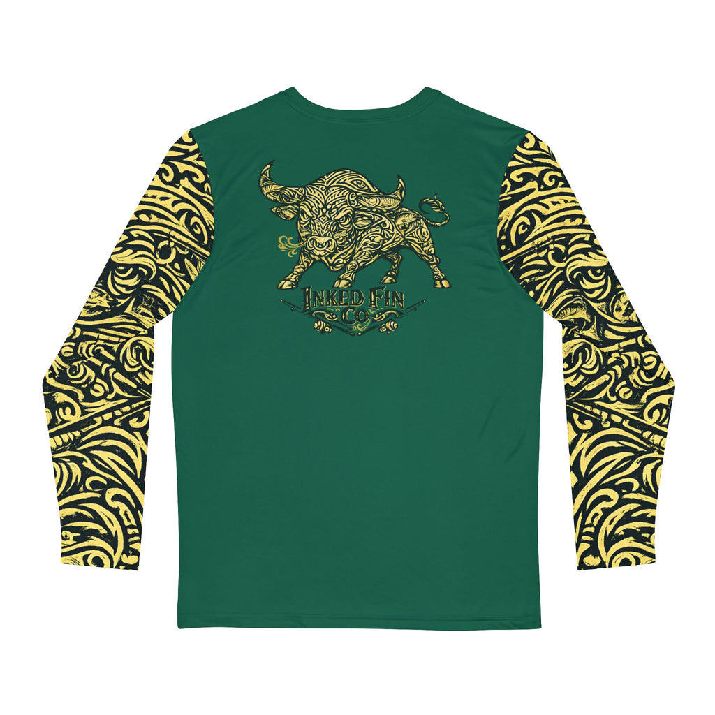 Coastal Tribal - Emerald Charge Long Sleeve with Sleeve Pattern
