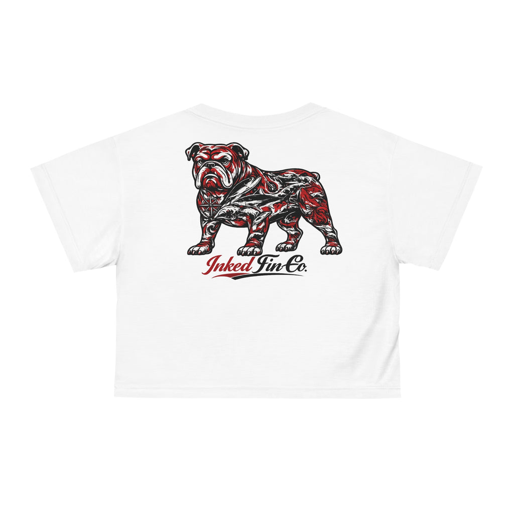 Coastal Tribal - Red & Black Crop Top