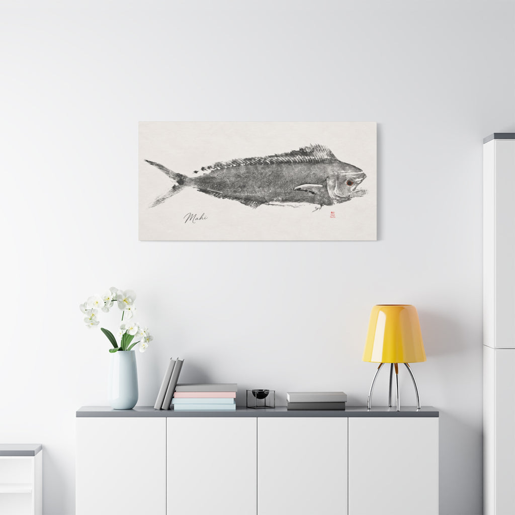 Mahi #1 — Original Gyotaku Impression by Inked Fin Co.