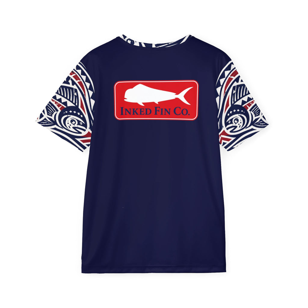 Coastal Red Mahi Badge Signature Performance T-Shirt