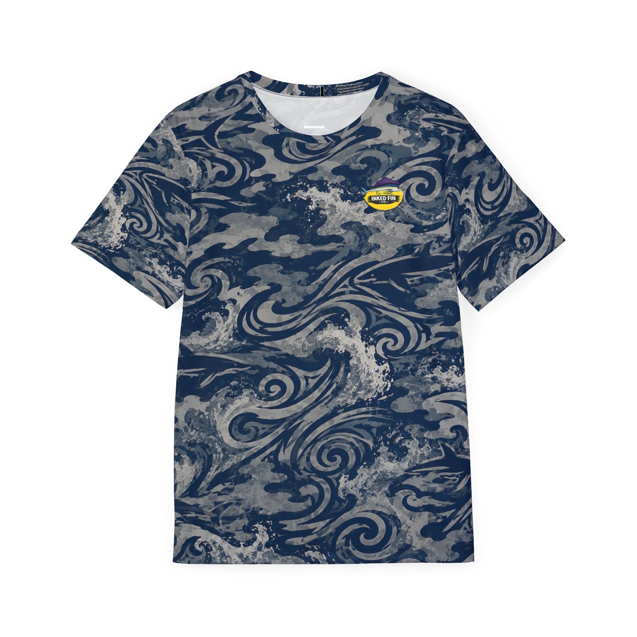 Coastal Tribal - Navy Blue & Gray Camo