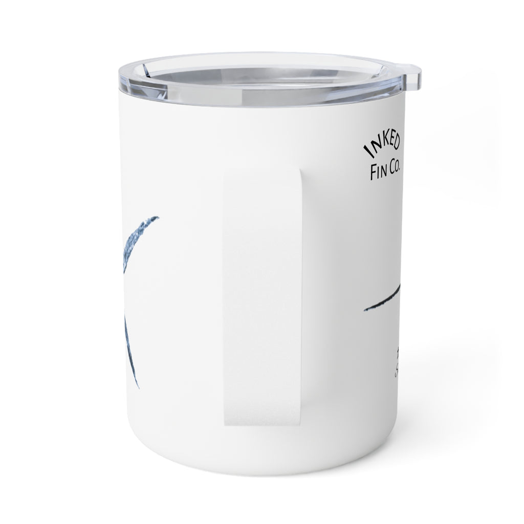 Sailfish Gyotaku-Inspired 10oz Insulated Coffee Mug
