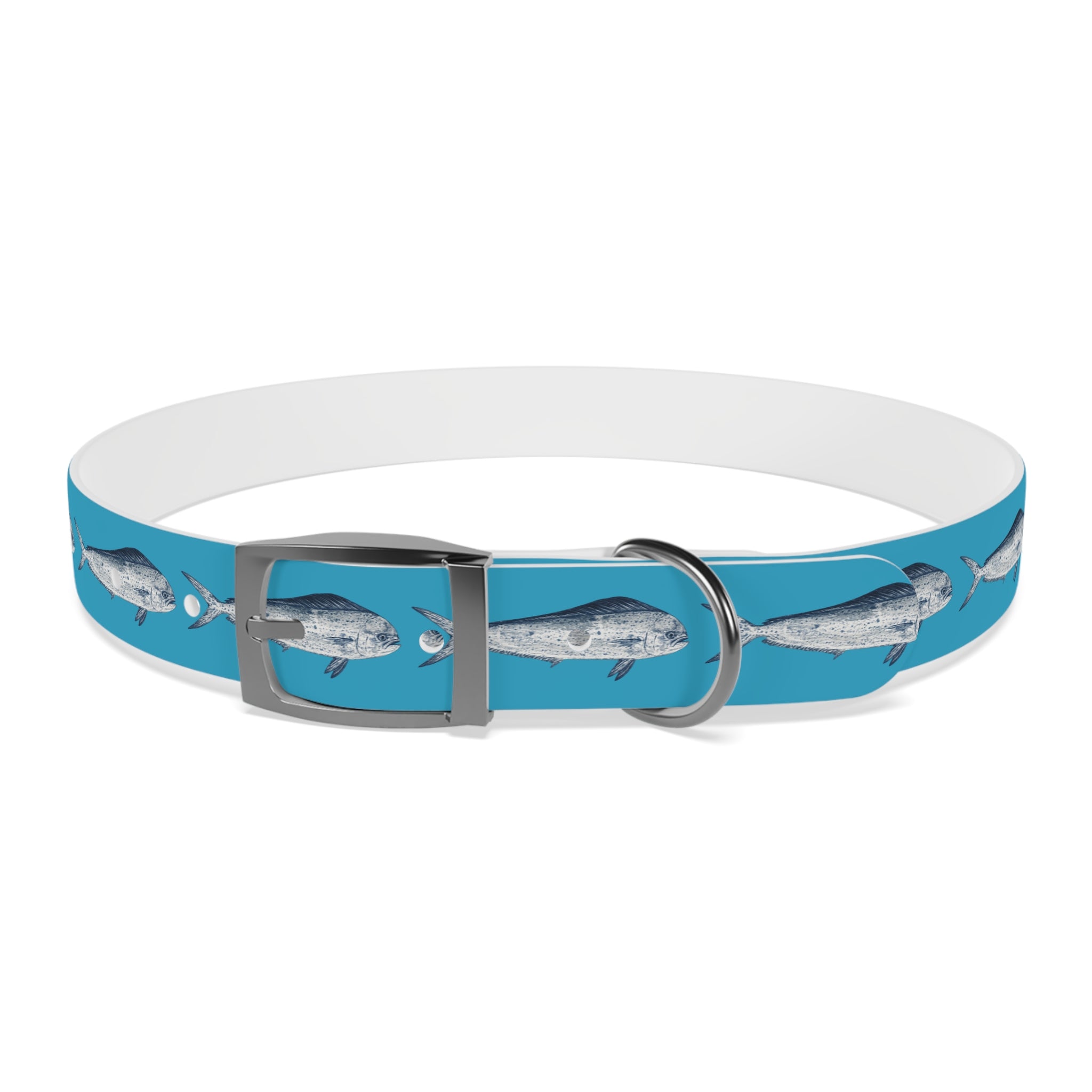 Mahi Gyotaku-Inspired Pet Collar (Multiple Colors)