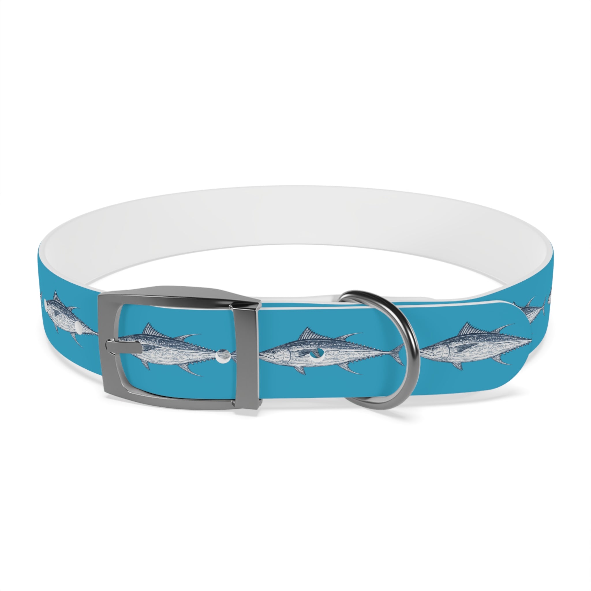 Yellowfin Gyotaku-Inspired Pet Collar
