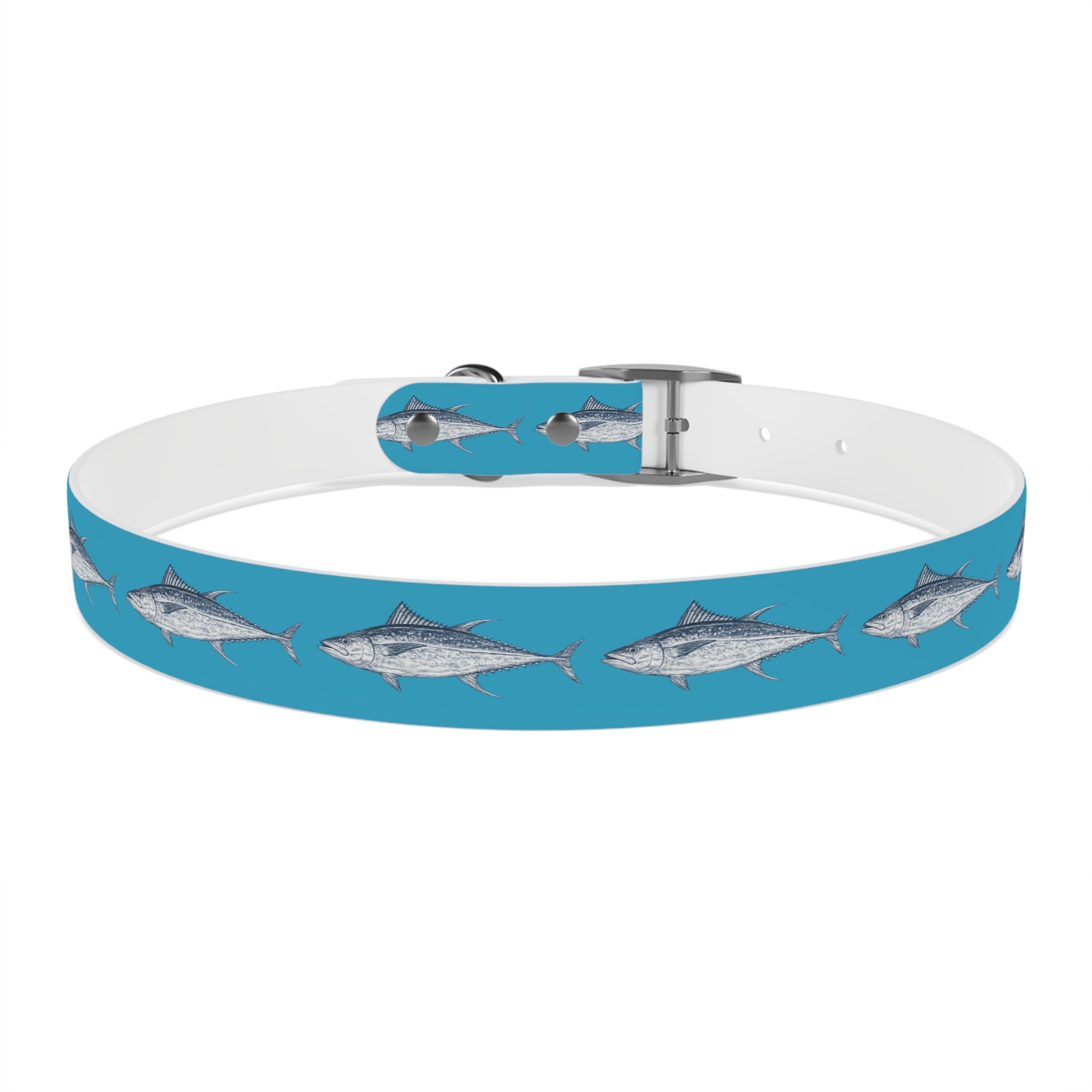 Yellowfin Gyotaku-Inspired Pet Collar