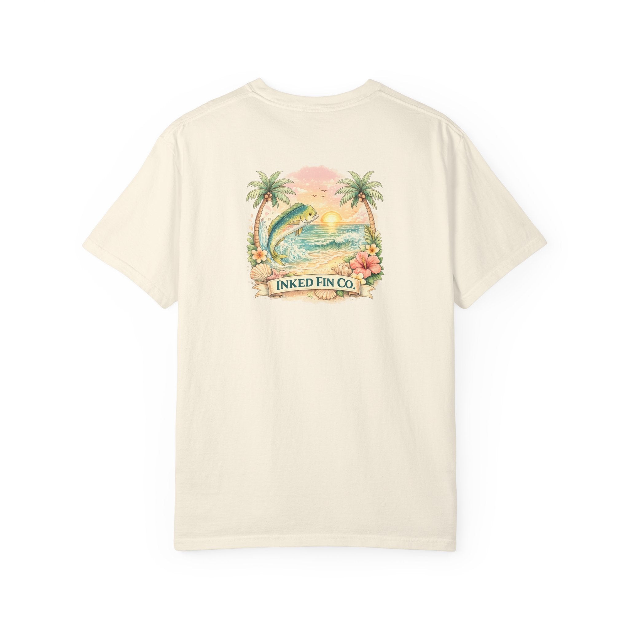 Tropical Surf Fish Graphic "Inked Fin Co." | Beach Vacation Tee
