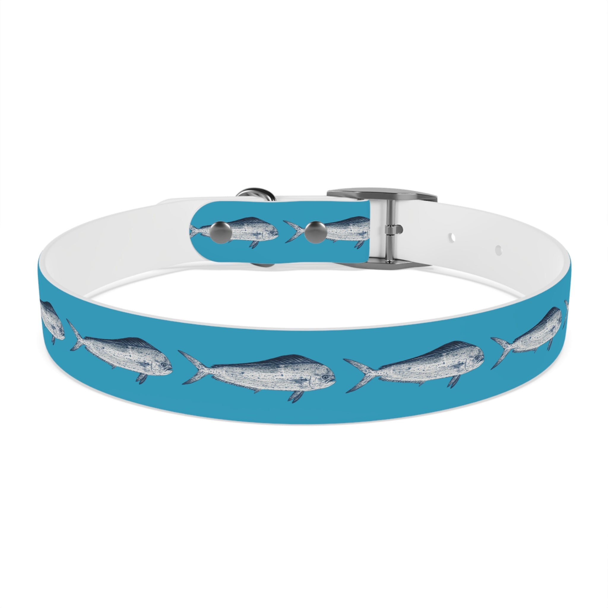 Mahi Gyotaku-Inspired Pet Collar (Multiple Colors)