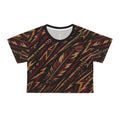 Coastal Tribal – Ember Feather Crop Top All Over