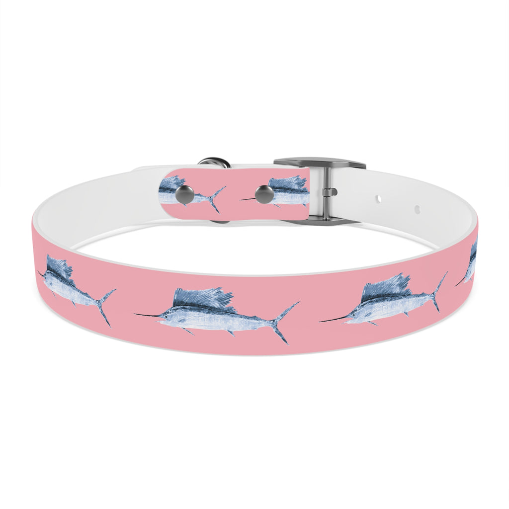 Sailfish Gyotaku-Inspired Pet Collar