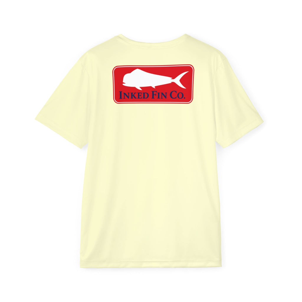 Coastal Red Mahi Badge Signature Performance T-Shirt