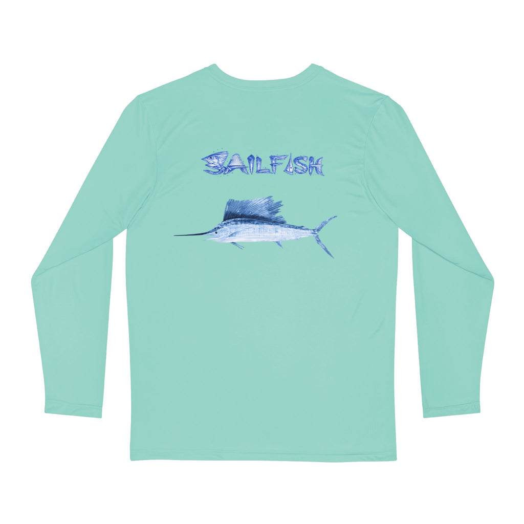 Sailfish Gyotaku Coastal Performance Long Sleeve
