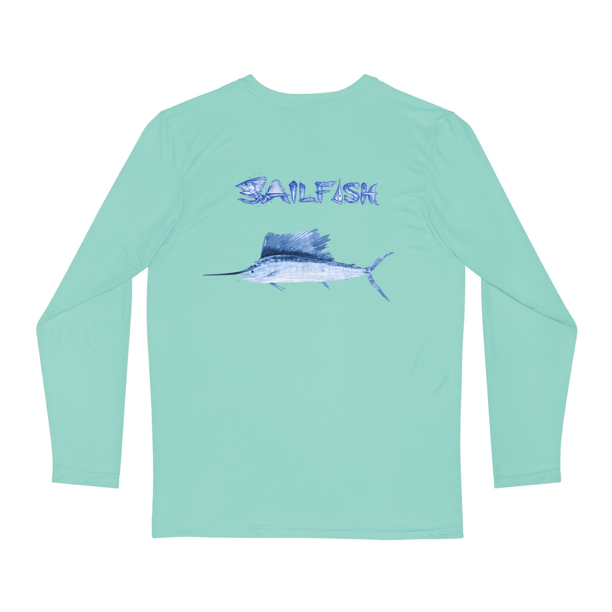 Sailfish Gyotaku Coastal Performance Long Sleeve