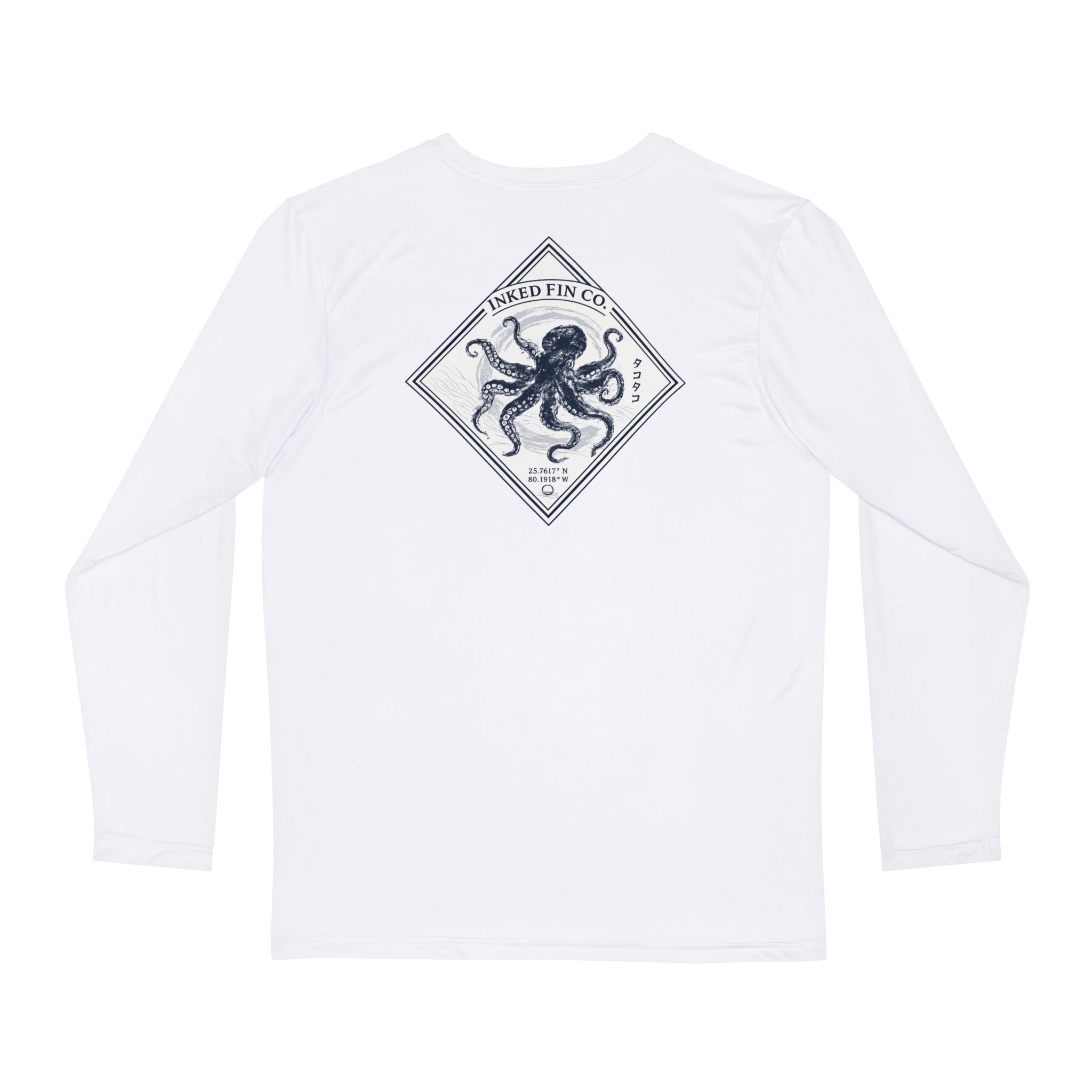 Octopus Gyotaku-Inspired Performance Long Sleeve