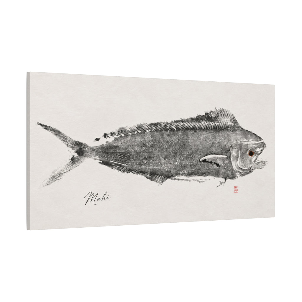 Mahi #1 — Original Gyotaku Impression by Inked Fin Co.