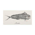 Mahi #2 — Original Gyotaku Impression by Inked Fin Co.