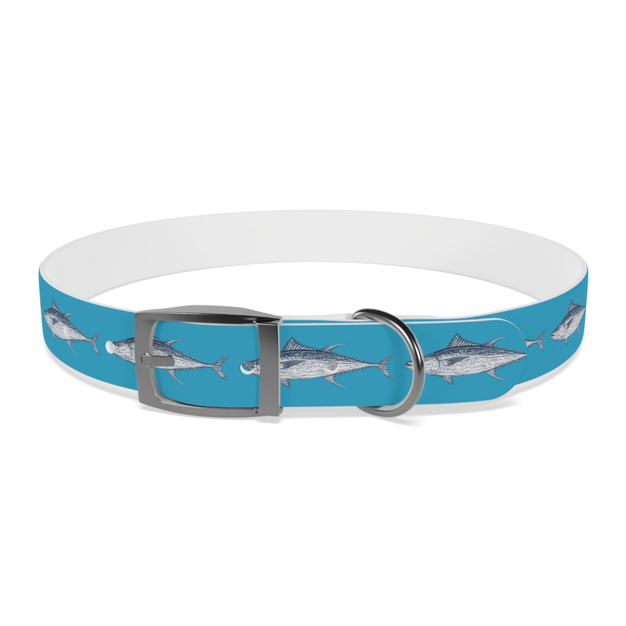 Yellowfin Gyotaku-Inspired Pet Collar