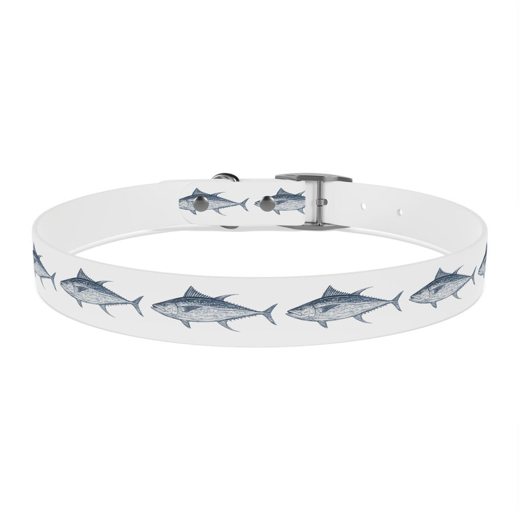 Yellowfin Tuna Gyotaku-Inspired Pet Collar