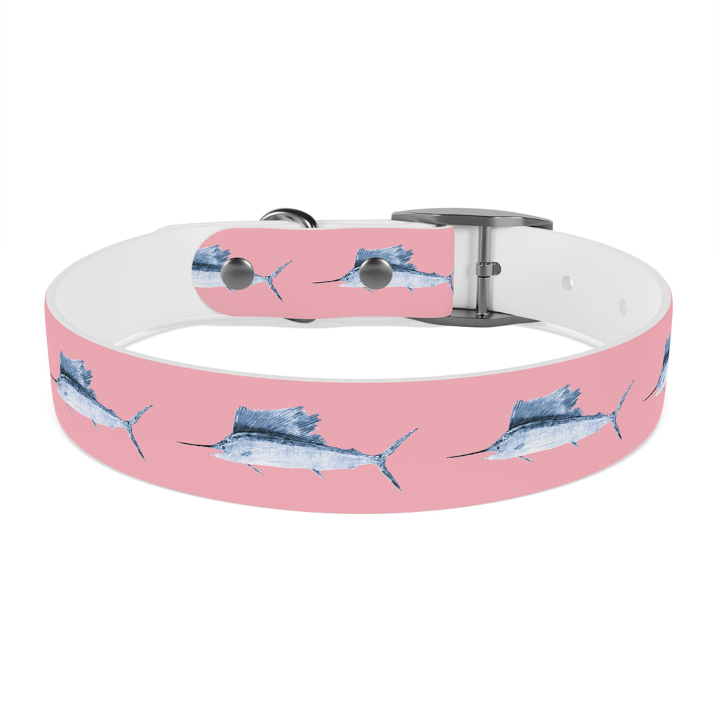 Sailfish Gyotaku-Inspired Pet Collar