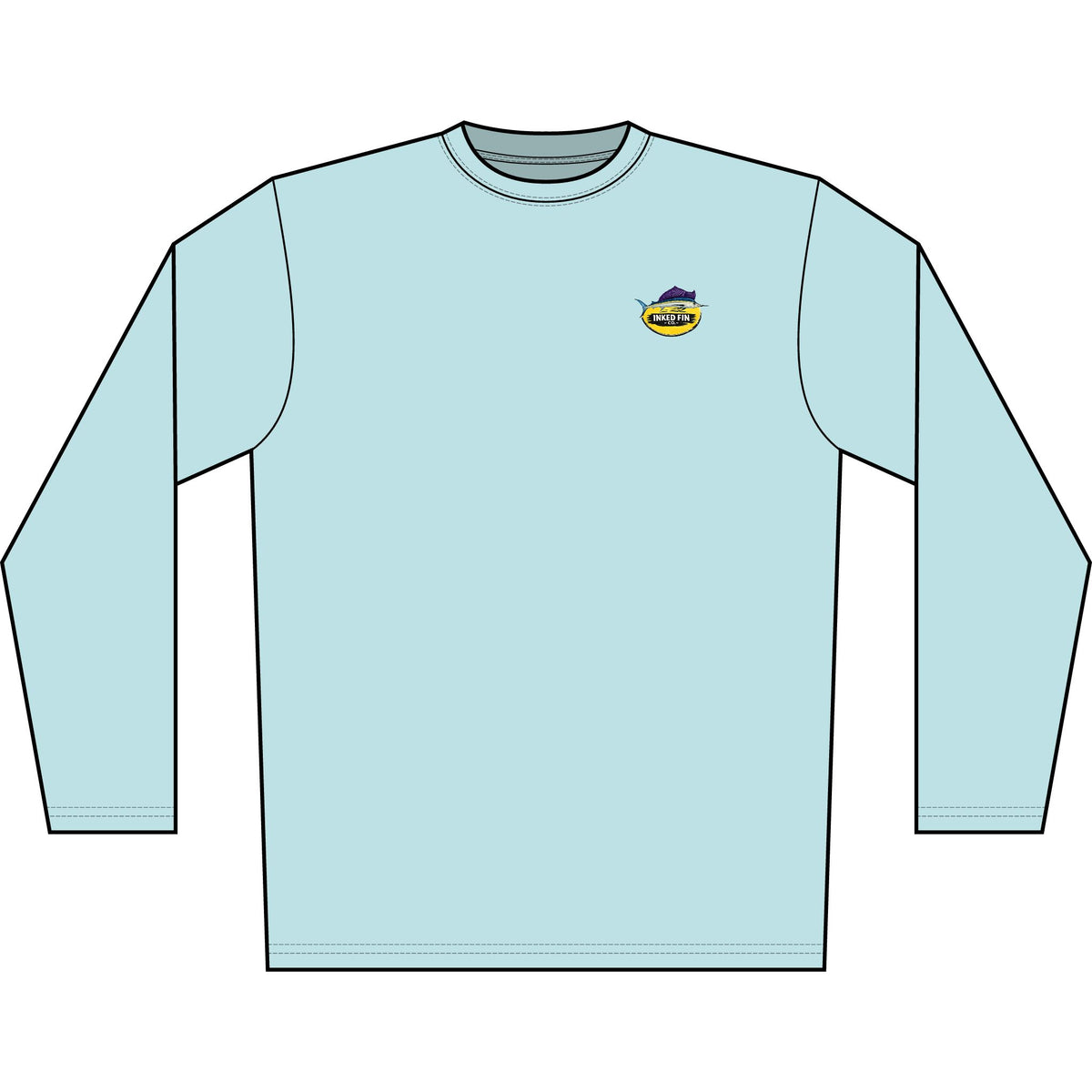 Men's Long Sleeve Shirt — Faded Marlin Heritage Badge
