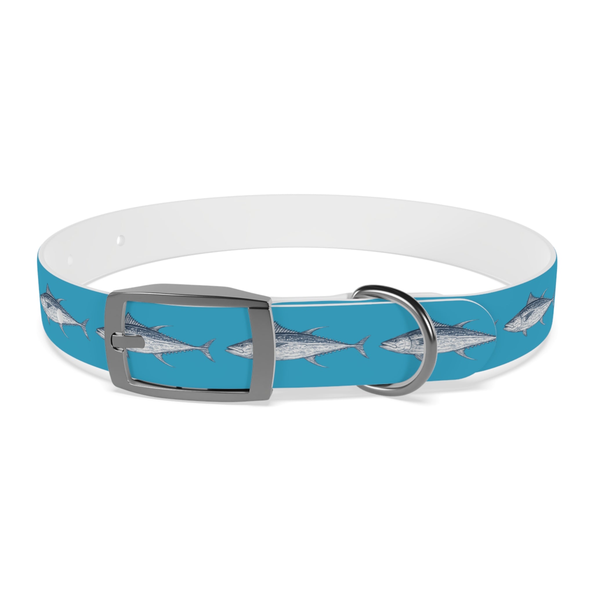 Yellowfin Gyotaku-Inspired Pet Collar
