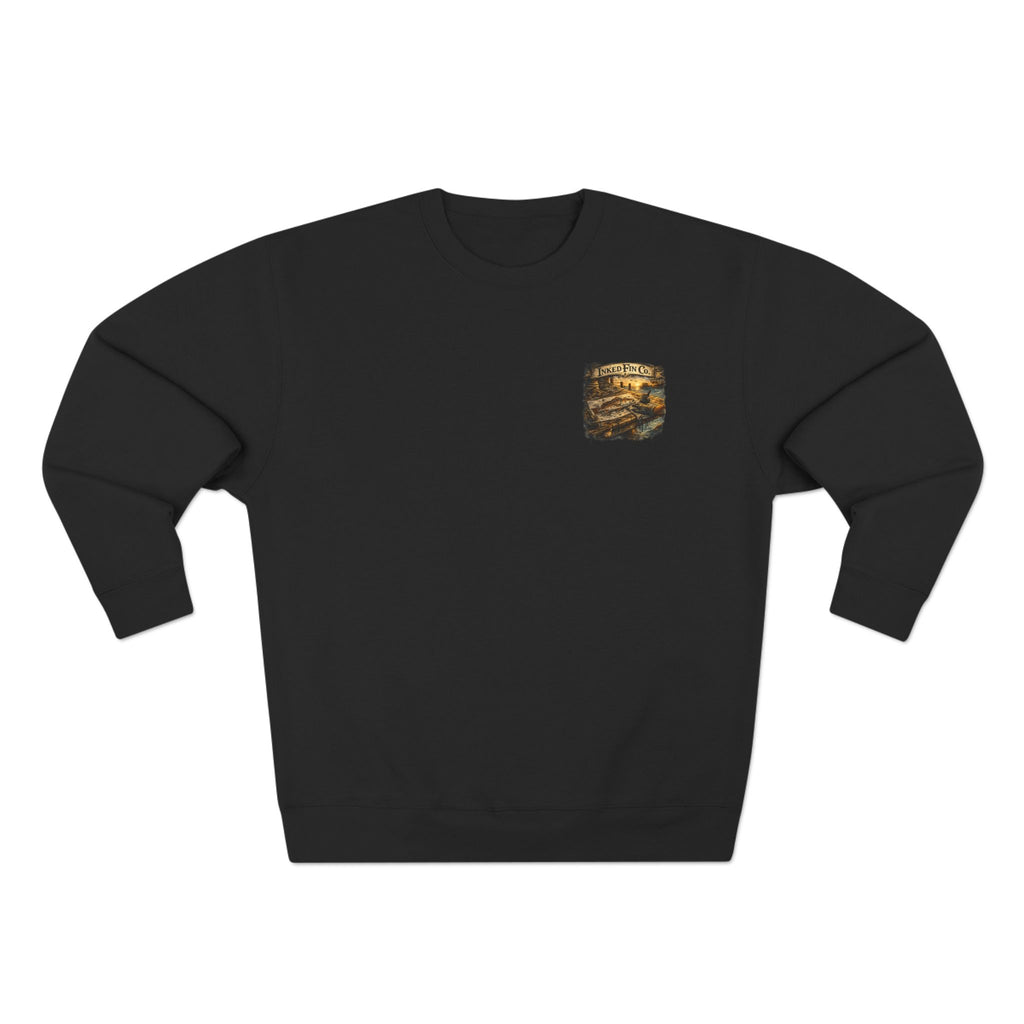 Inked Fin Co. Vintage Fishing Crewneck Sweatshirt