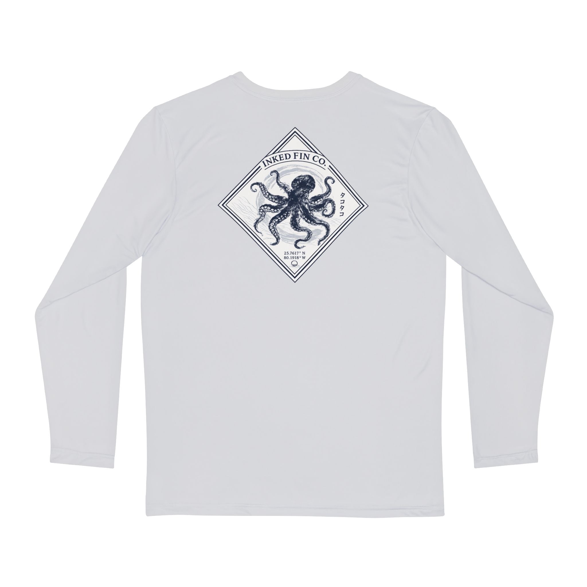 Octopus Gyotaku-Inspired Performance Long Sleeve