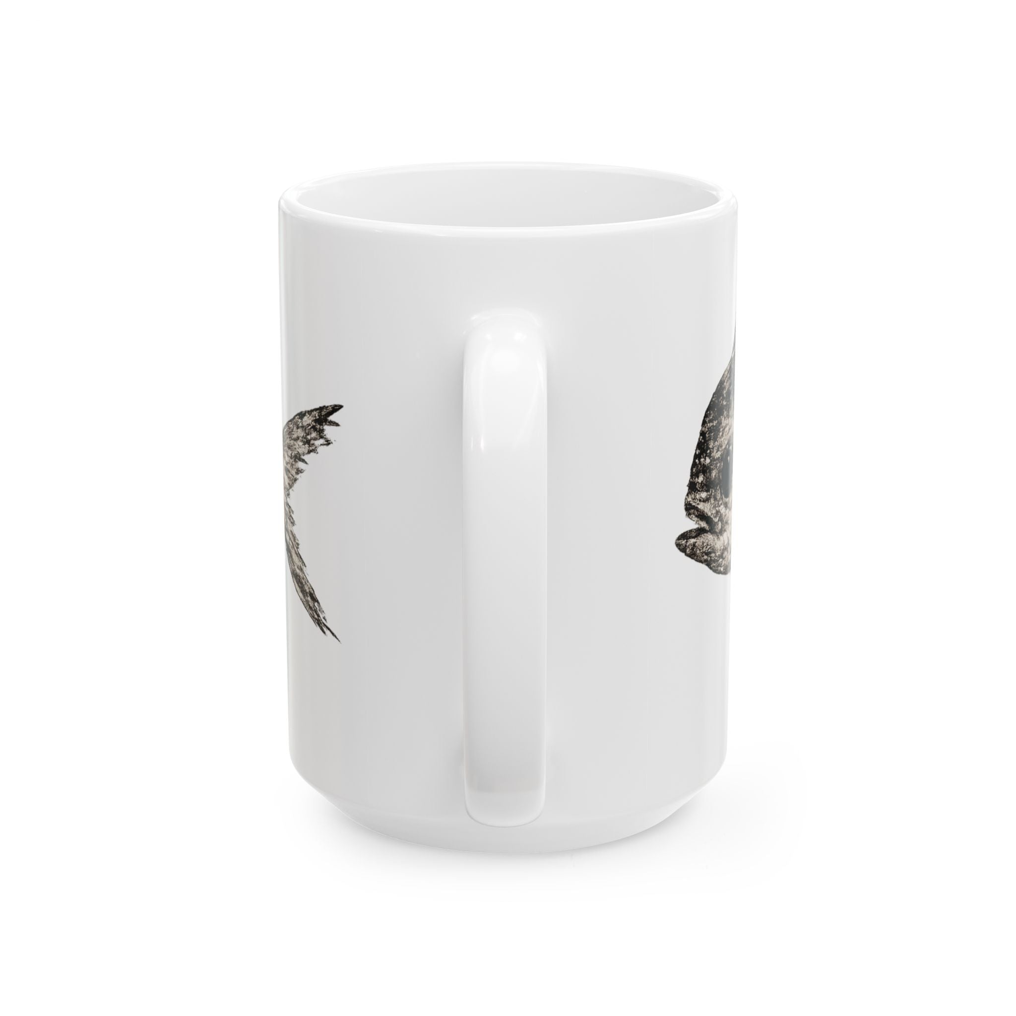 Mahi Gyotaku-Inspired Coffee Mug — Vintage Fishing Art Ceramic Mug