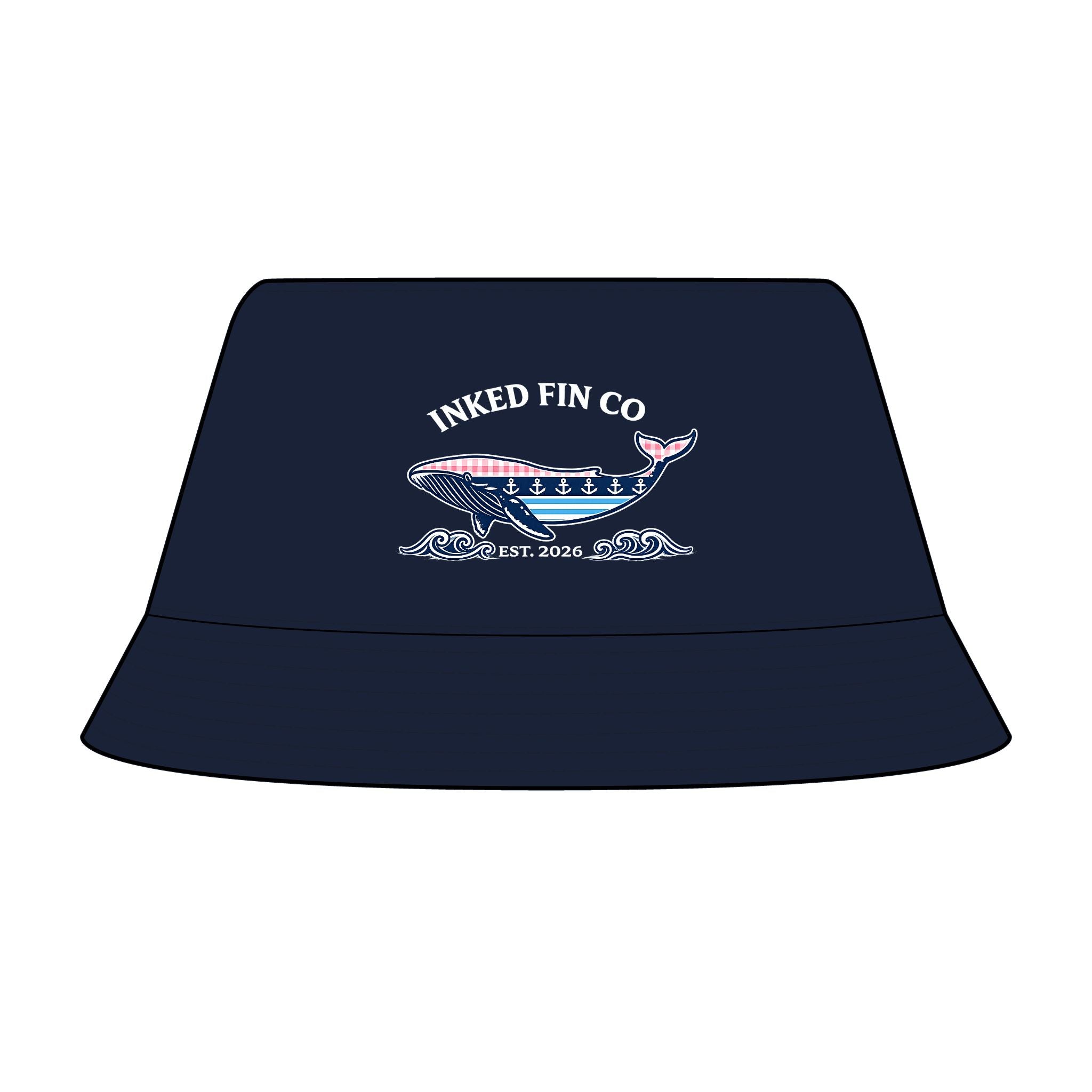 Bucket Hat — Inked Fin Co Whale Logo Sustainable Bucket Hat