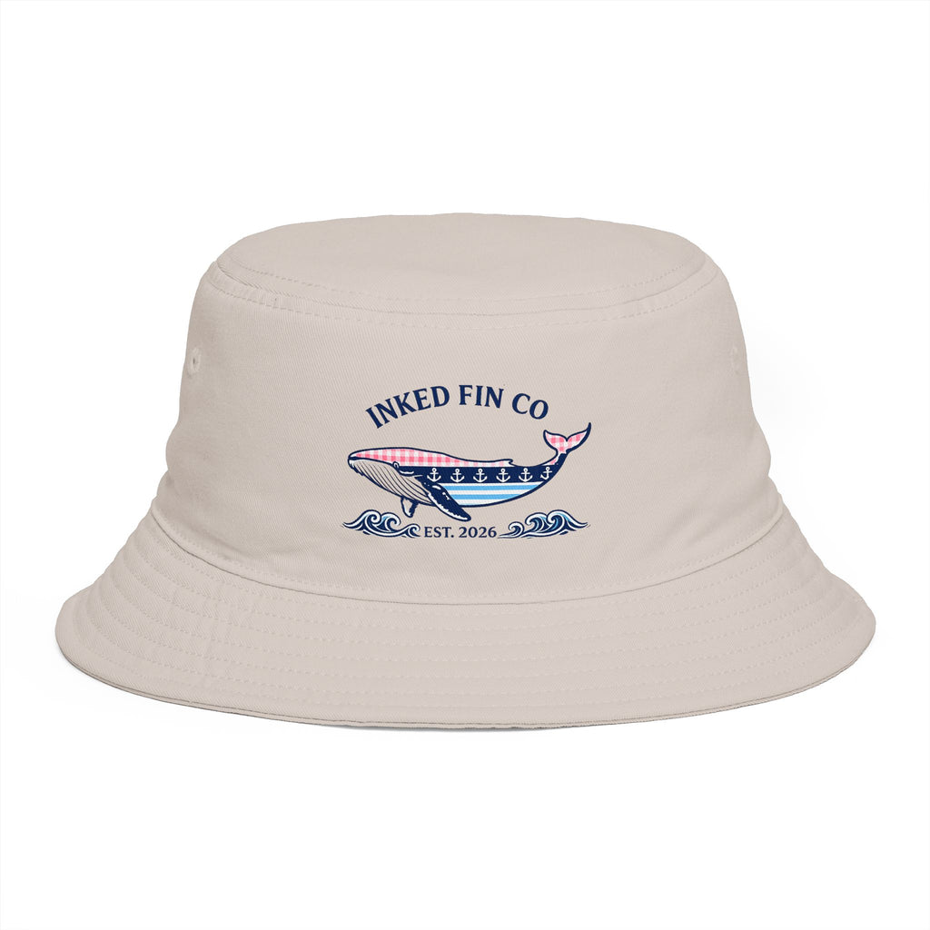 Whale Bucket Hat — Nautical Coastal Sun Hat