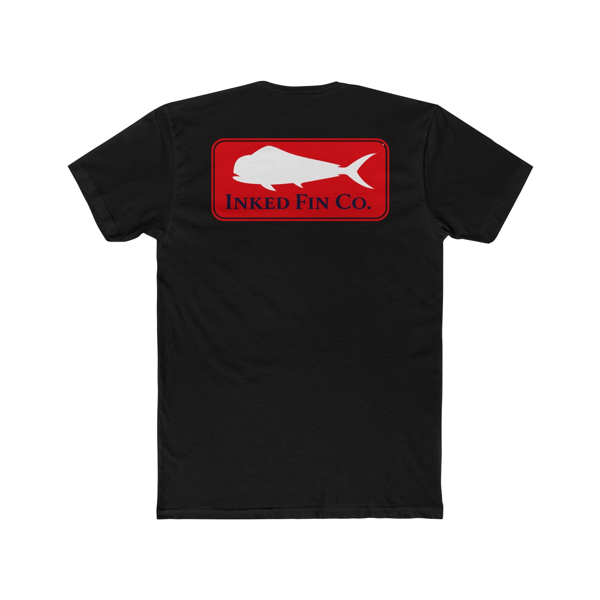 Coastal Red Mahi Badge — Inked Fin Co. Graphic Crew Tee