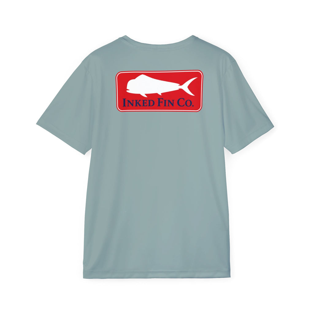 Coastal Red Mahi Badge Signature Performance T-Shirt