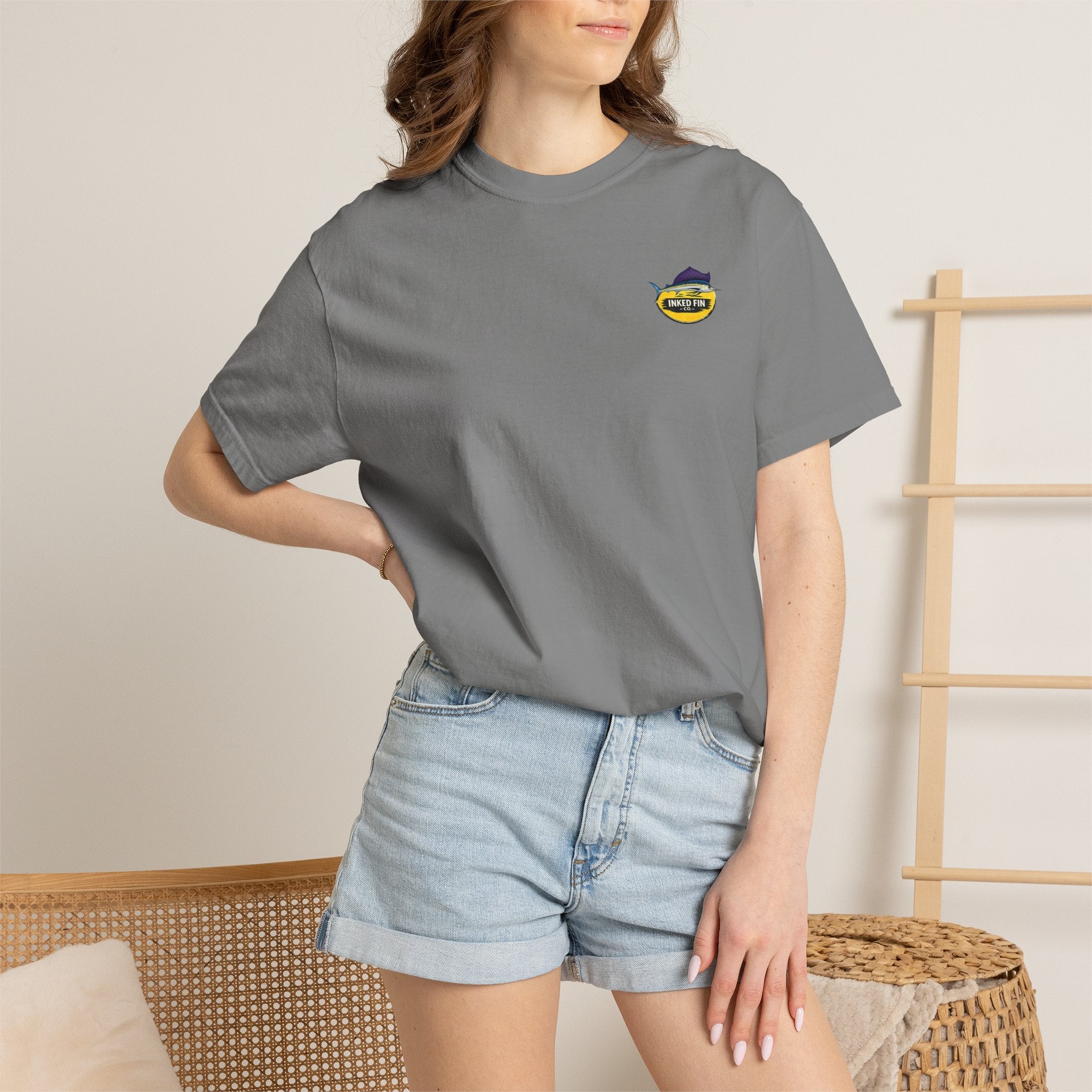 Coastal Tribal - Navy Blue & Gray (Cotton)