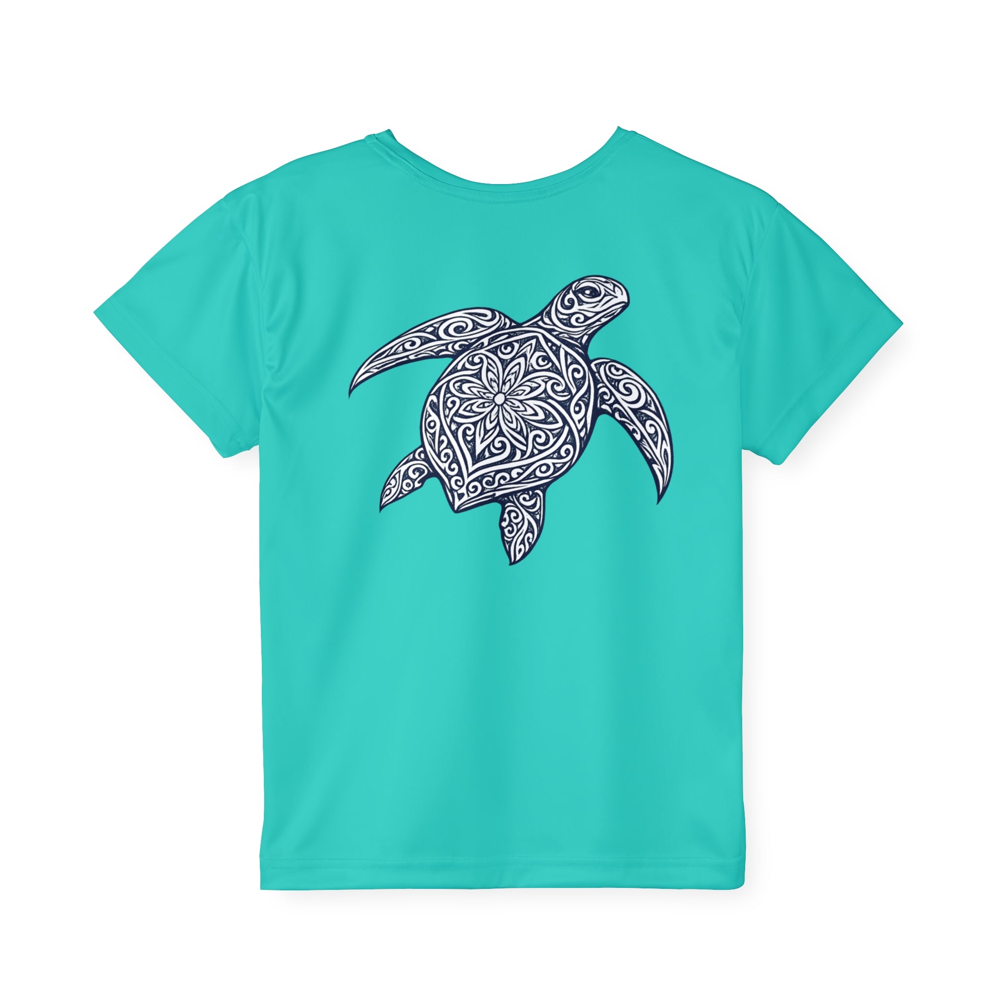 Tribal Green Sea Turtle Performance Tee