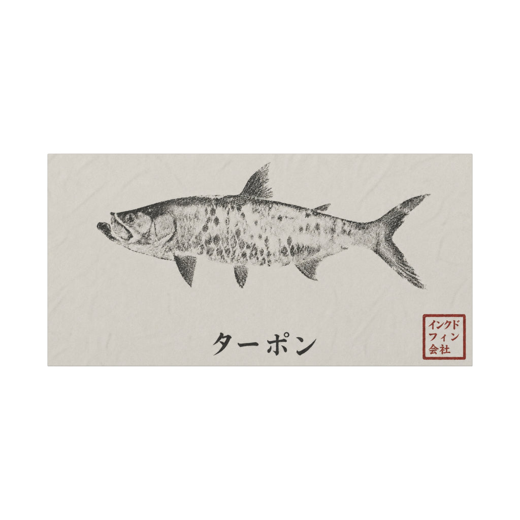Tarpon Gyotaku-Inspired Art